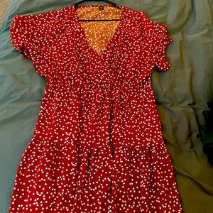Rusty brown heart dress